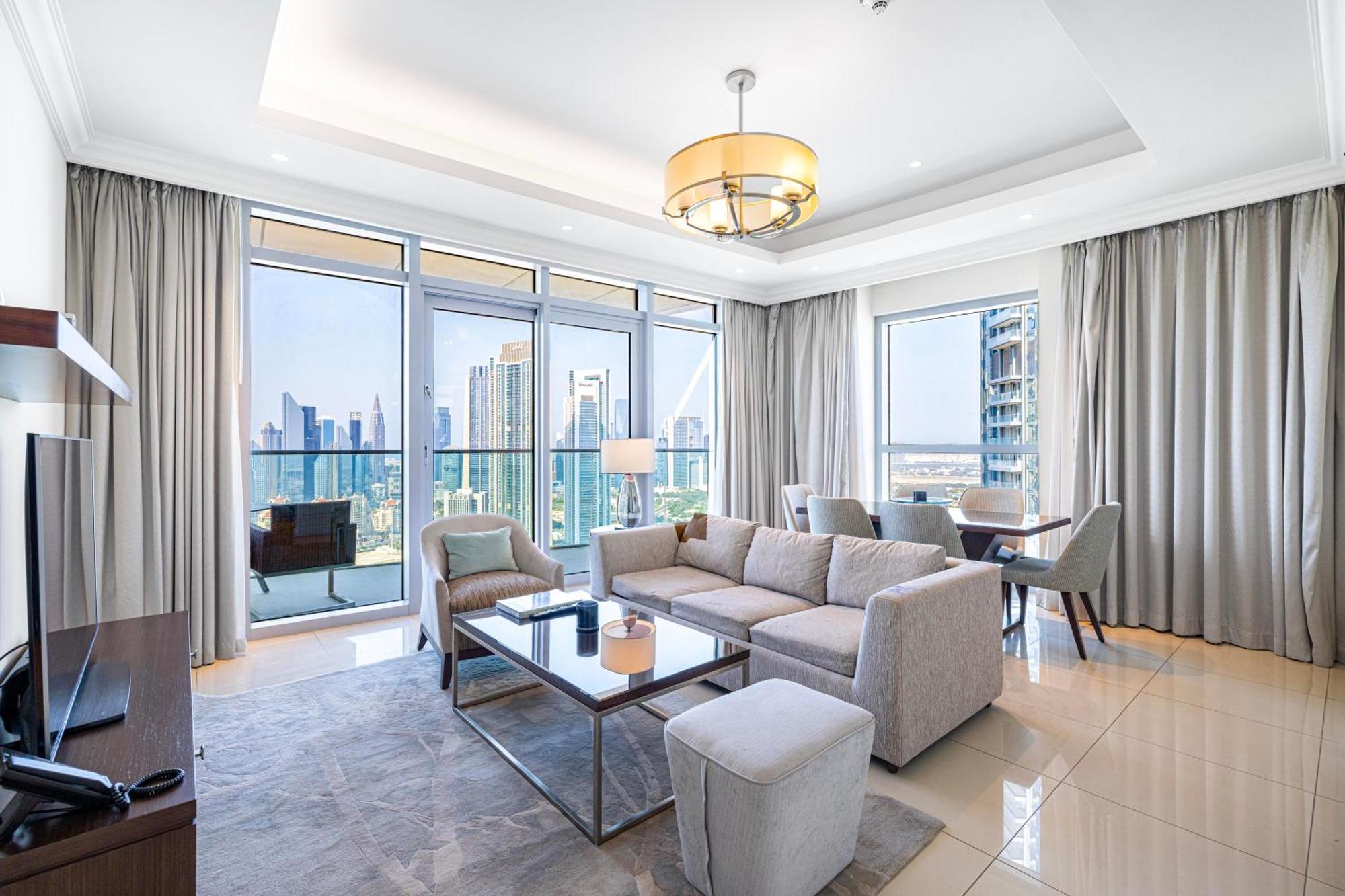 The Address Fountain Views 2 Bedroom With Burj Khalifa View And Access To Mall Апартаменты *